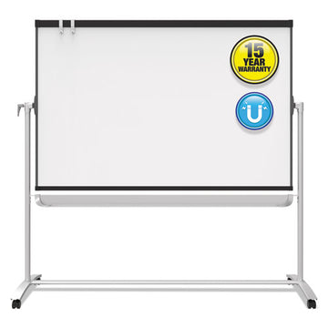 Quartet® Prestige 2 Mobile Presentation Easel,  6 Ft X 4 Ft, Silver-graphite freeshipping - TVN Wholesale